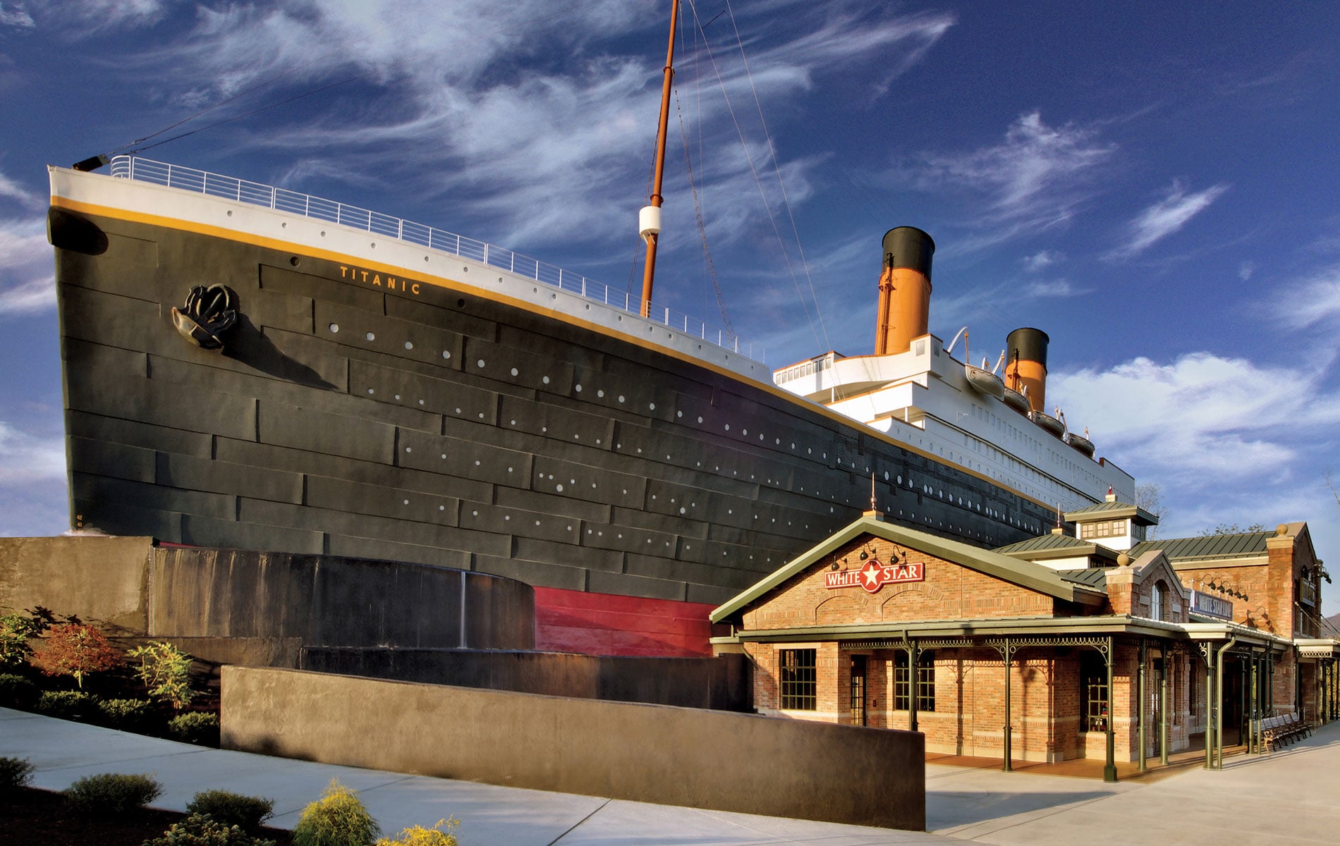 Titanic Museum Attraction exterior in Pigeon Forge
