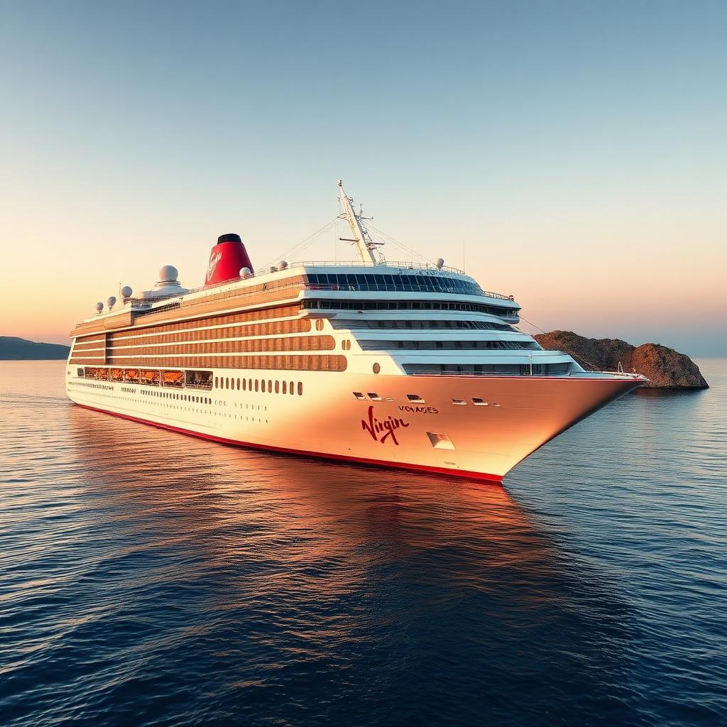 Virgin Voyages cruise ship — Adults-only, no buffets, no kids, all vibes.